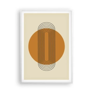 Affiche dans un cadre blanc - Poster - Plan idéal - 70x100 cm