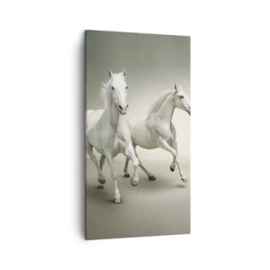 Impression sur toile - Image sur toile - White power! - 45x80 cm