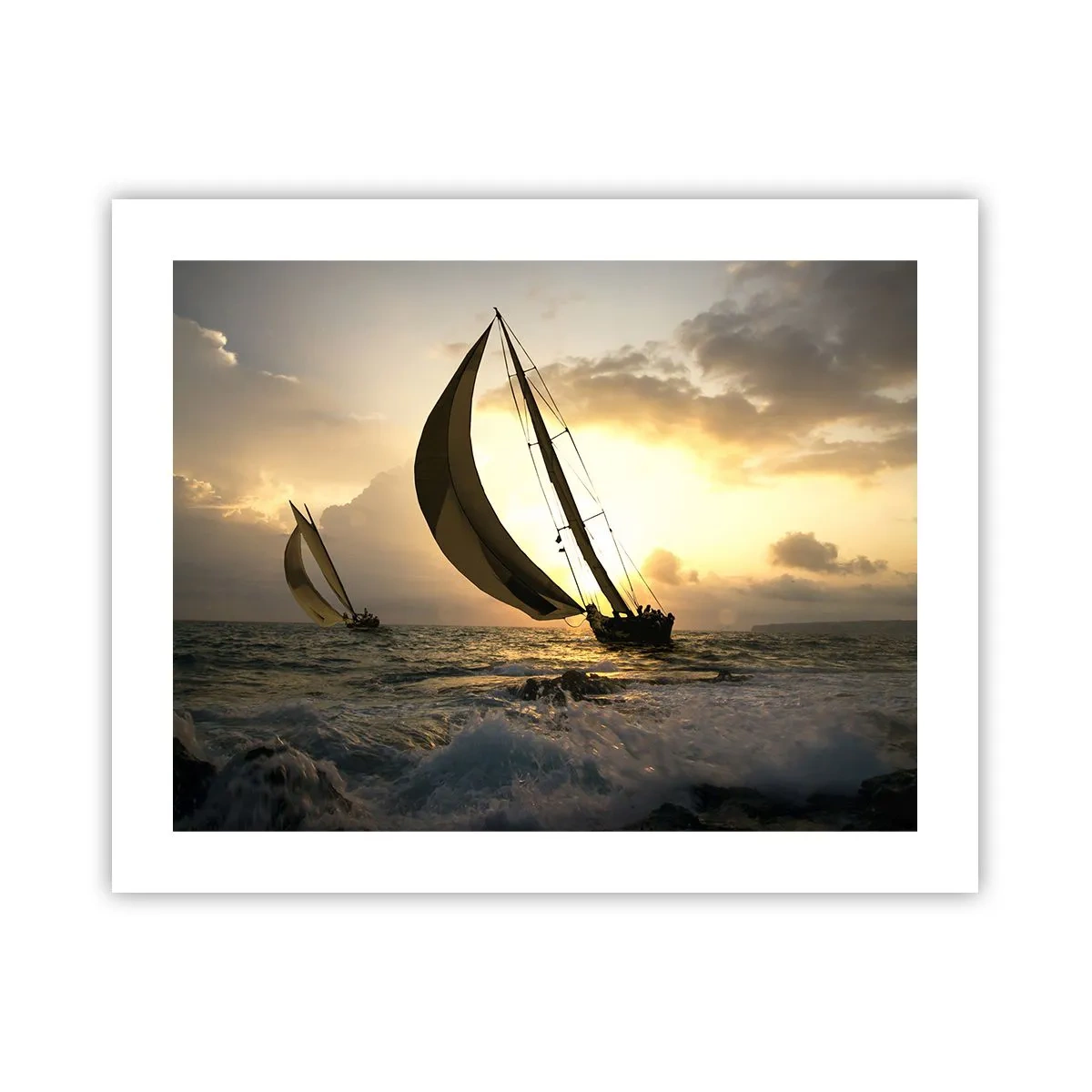 Affiche - Poster - Avec le vent et contre le vent - 50x40 cm