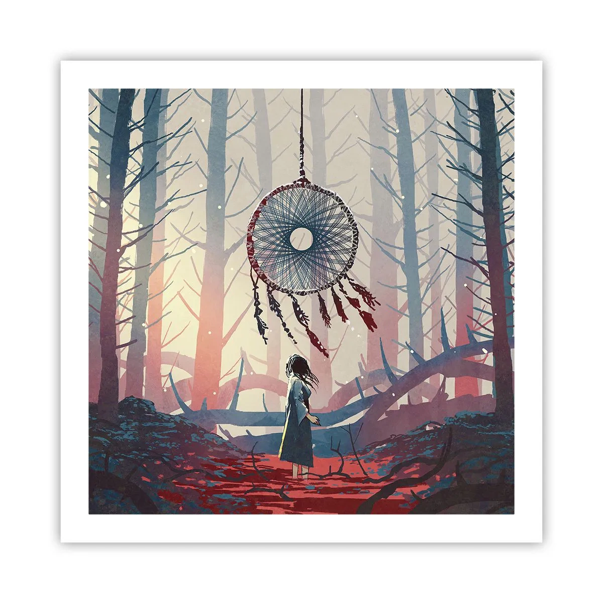 Affiche - Poster - Rituel secret du bonheur - 60x60 cm