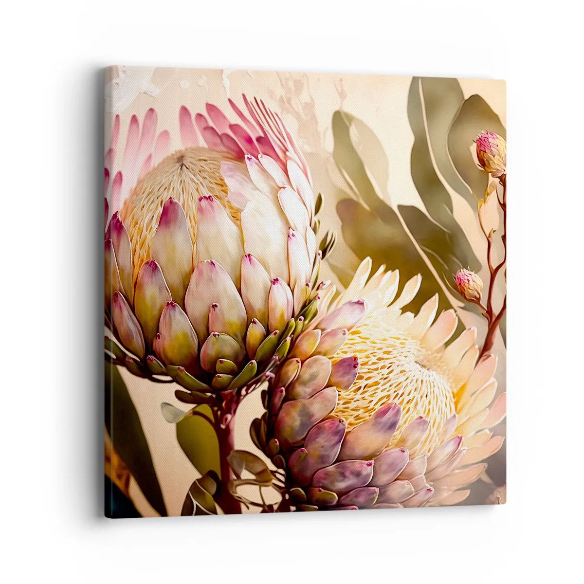 Impression sur toile - Image sur toile - Tendrement embrassé - 40x40 cm