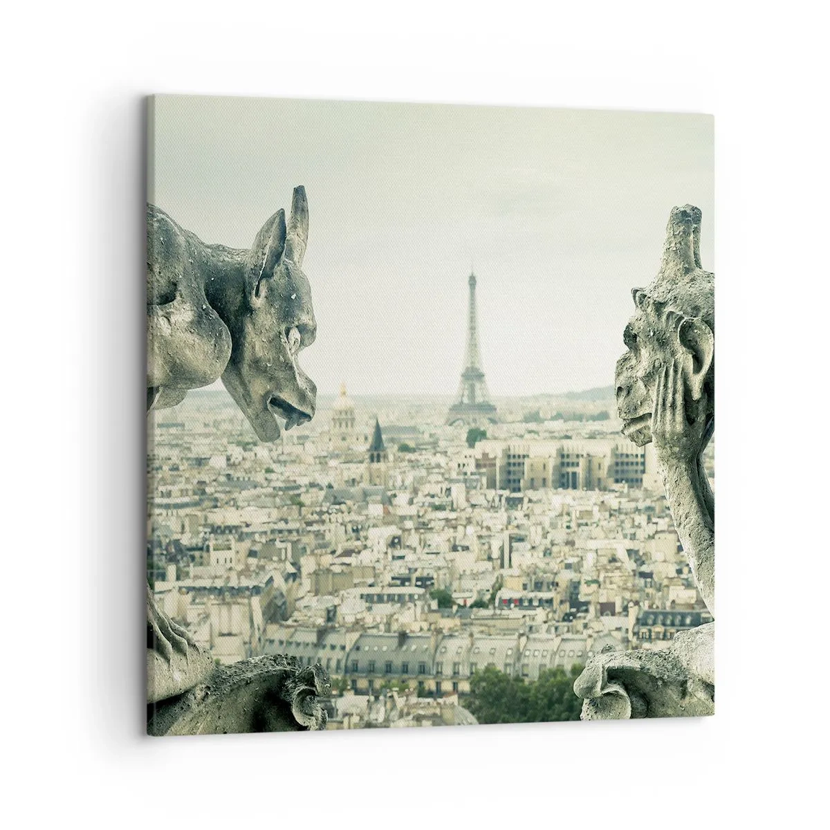 Impression sur toile - Image sur toile - Bavardage parisien - 50x50 cm