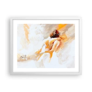 Affiche dans un cadre blanc - Poster - Proximité dans le ciel - 50x40 cm