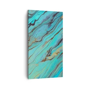 Impression sur toile - Image sur toile - Marée turquoise - 45x80 cm