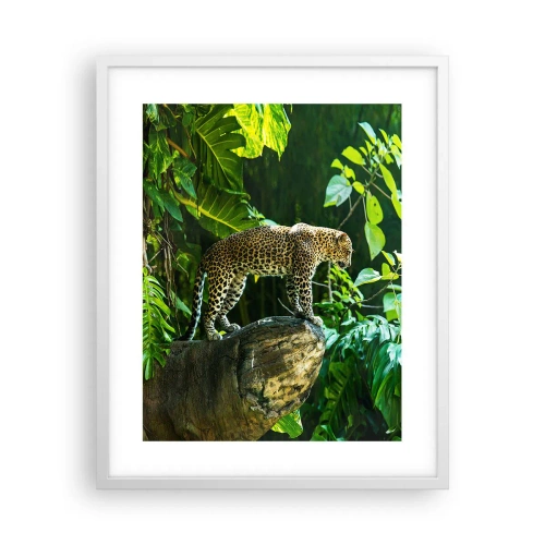 Affiche dans un cadre blanc - Poster - À la chasse? - 40x50 cm