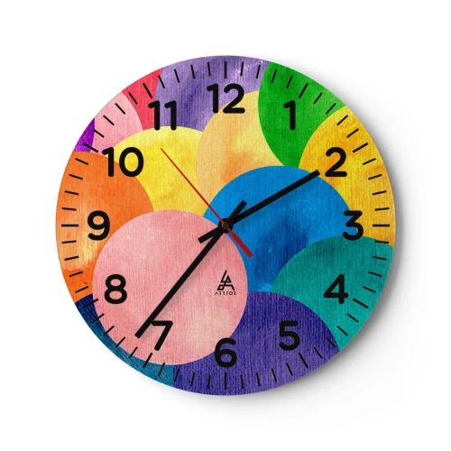 Horloge murale - Pendule murale - La plénitude primitive de la vie - 30x30 cm