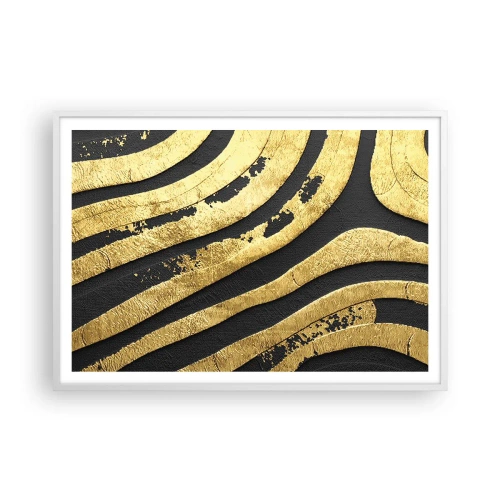 Affiche dans un cadre blanc - Poster - Tout coule - 100x70 cm