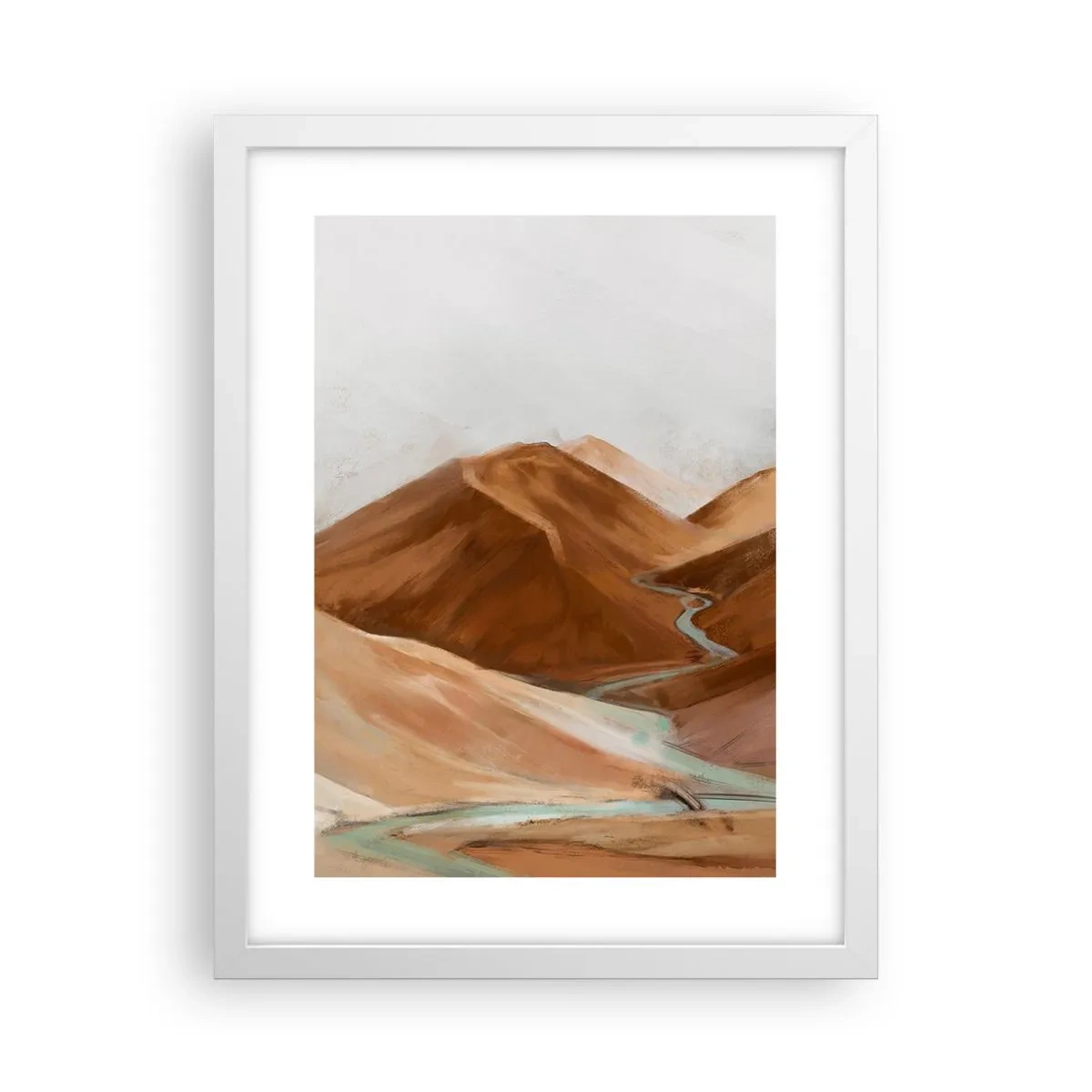 Affiche dans un cadre blanc - Poster - A la source - 30x40 cm