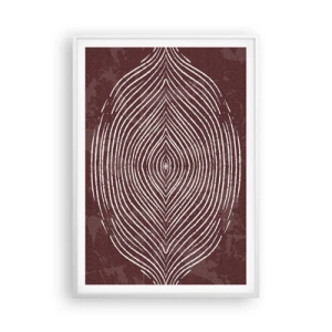 Affiche dans un cadre blanc - Poster - L'espace parle - 70x100 cm