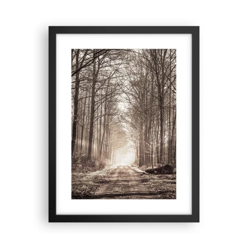 Affiche dans un cadre noir - Poster - Cathédrale de la forêt - 30x40 cm