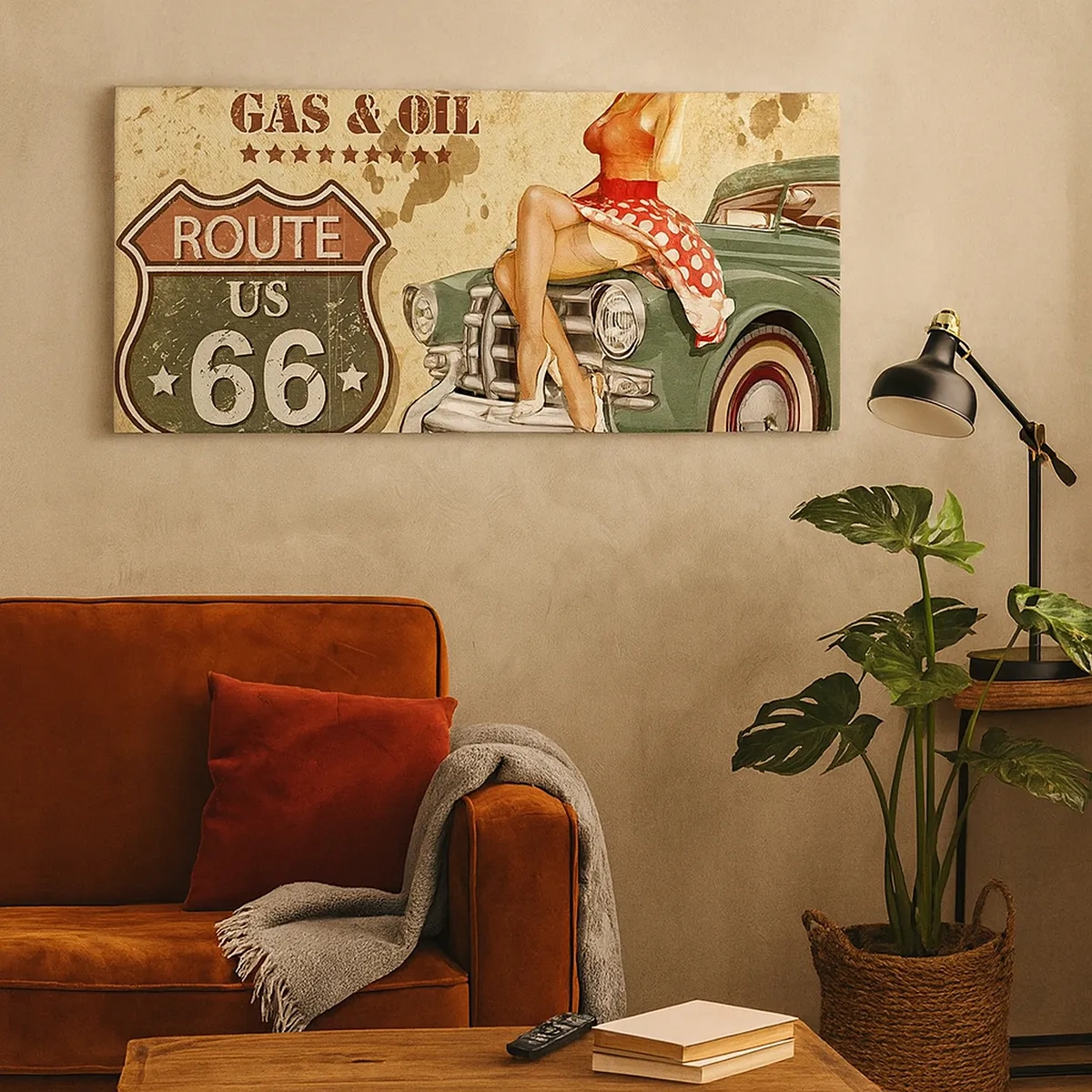 Impression sur toile - Image sur toile - Les superbes années 40. - 30x30 cm