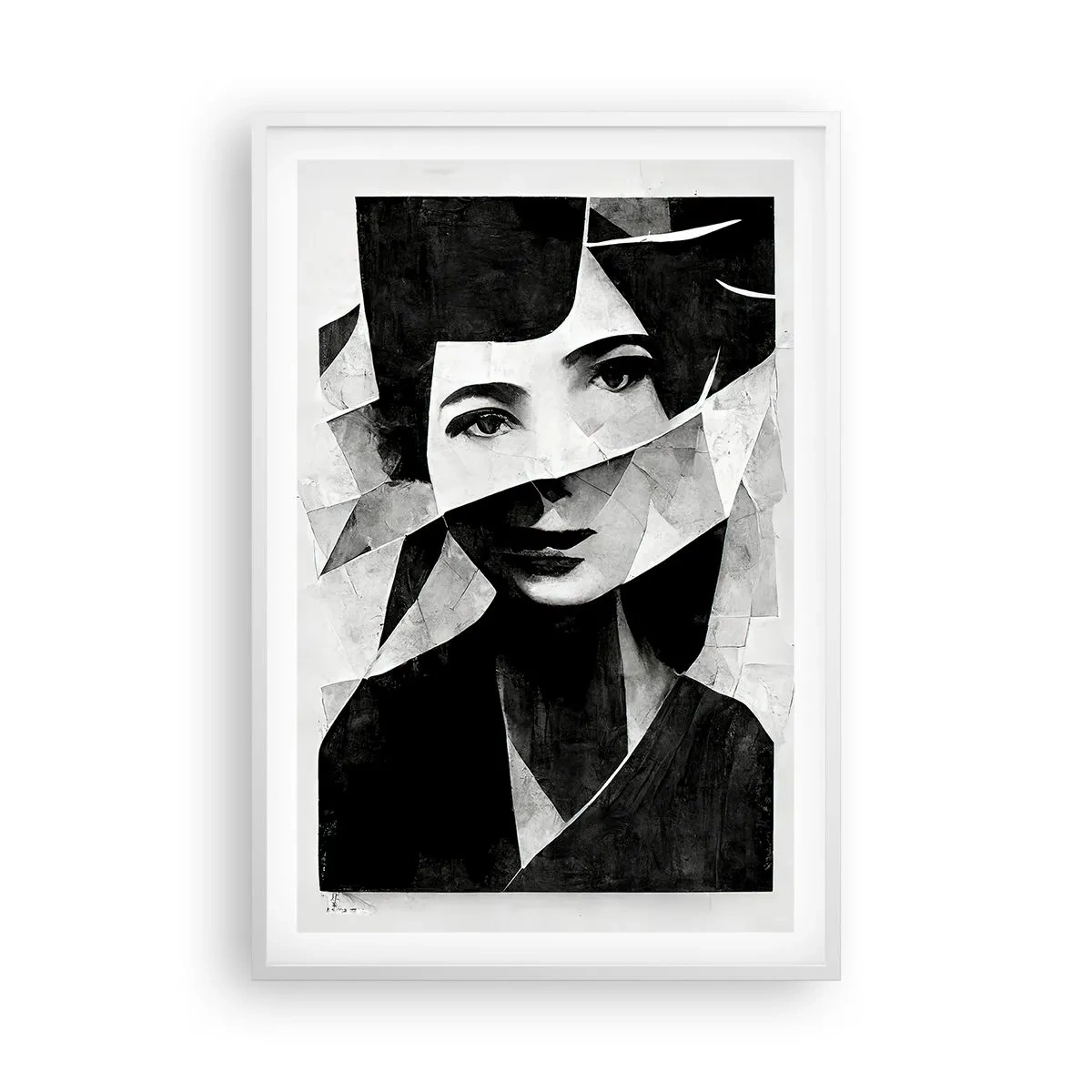 Affiche dans un cadre blanc - Poster - Vraiment ce que tu es… - 61x91 cm