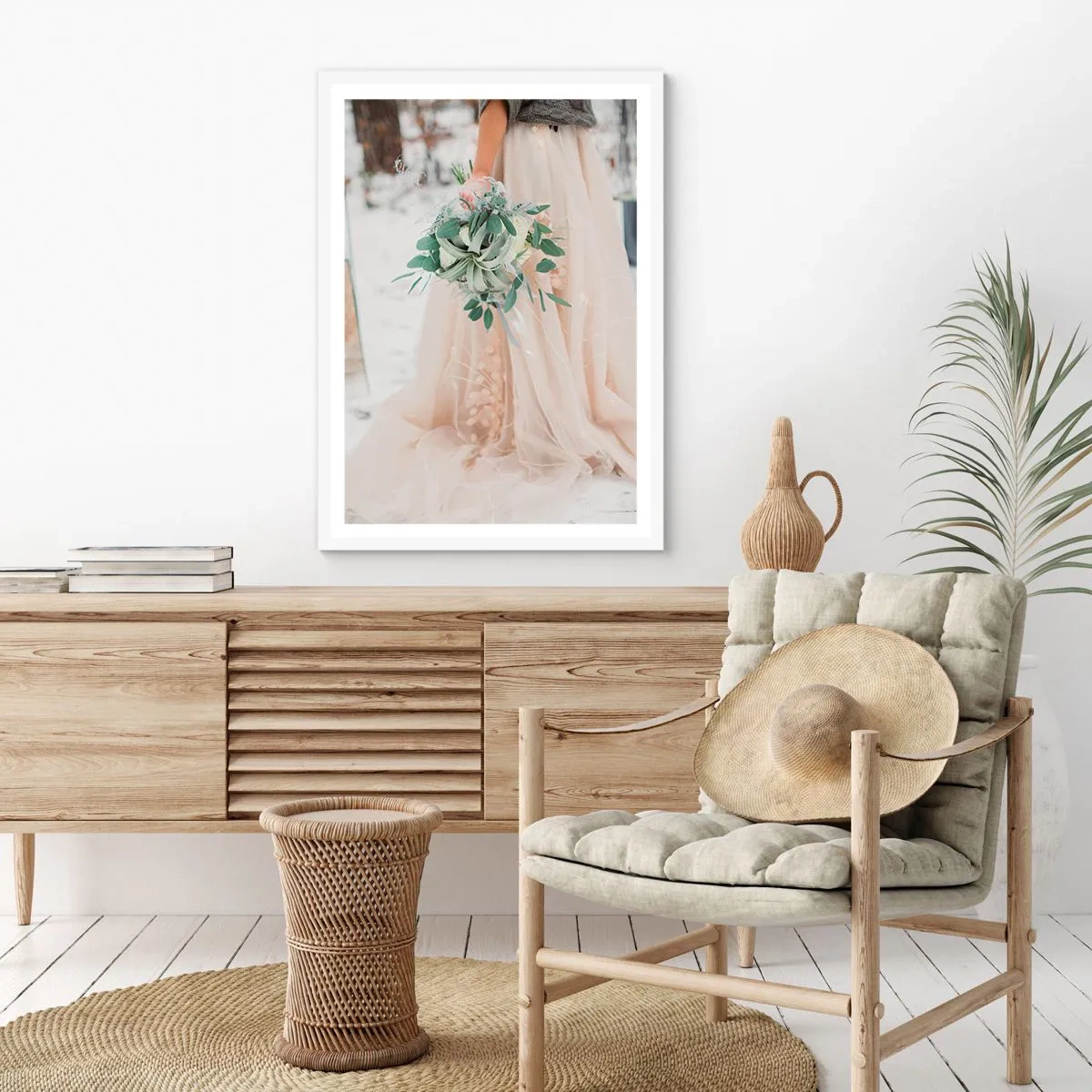 Affiche dans un cadre blanc - Poster - Et il vécurent longtemps et heureux - 61x91 cm