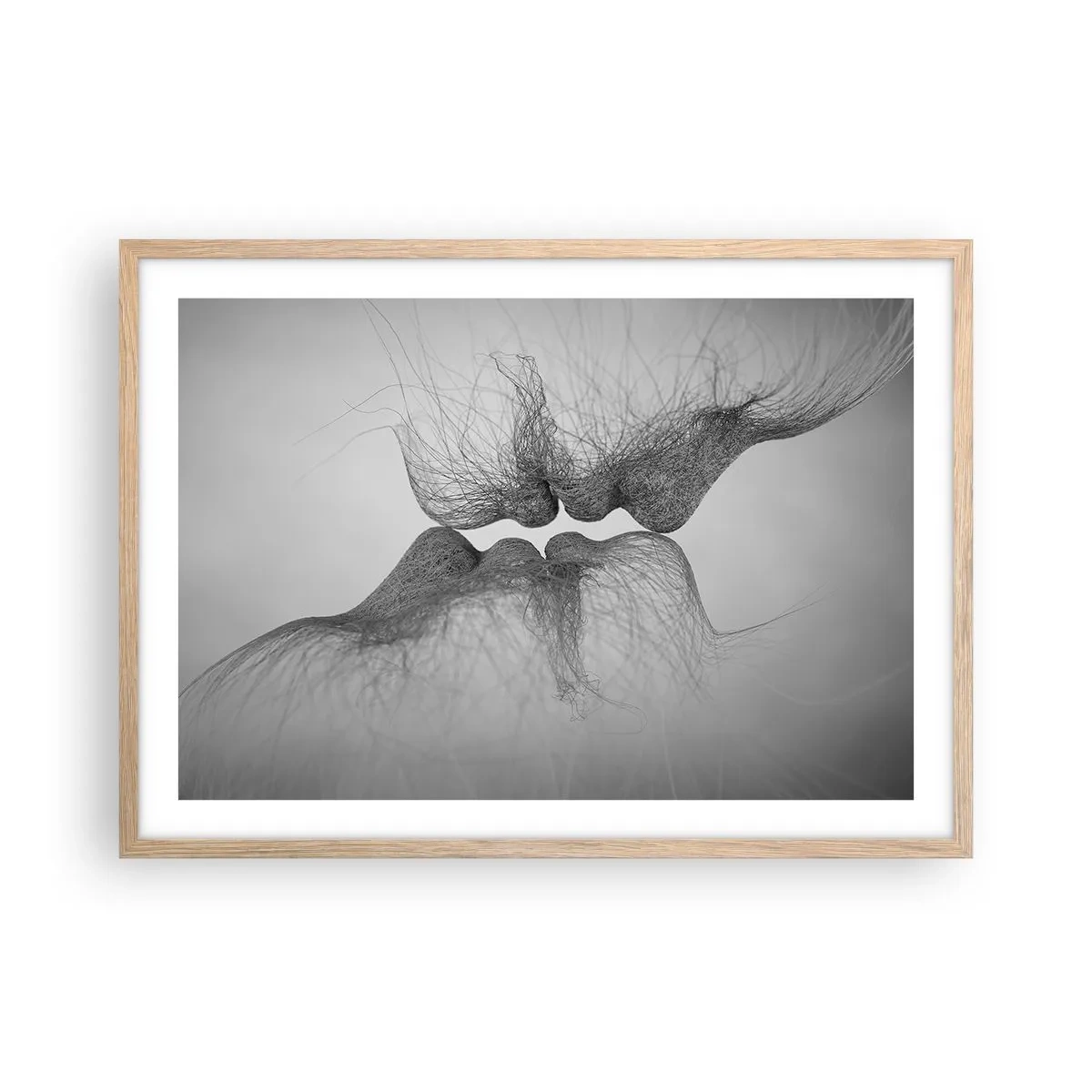 Affiche dans un chêne clair - Poster - La bise du vent - 70x50 cm