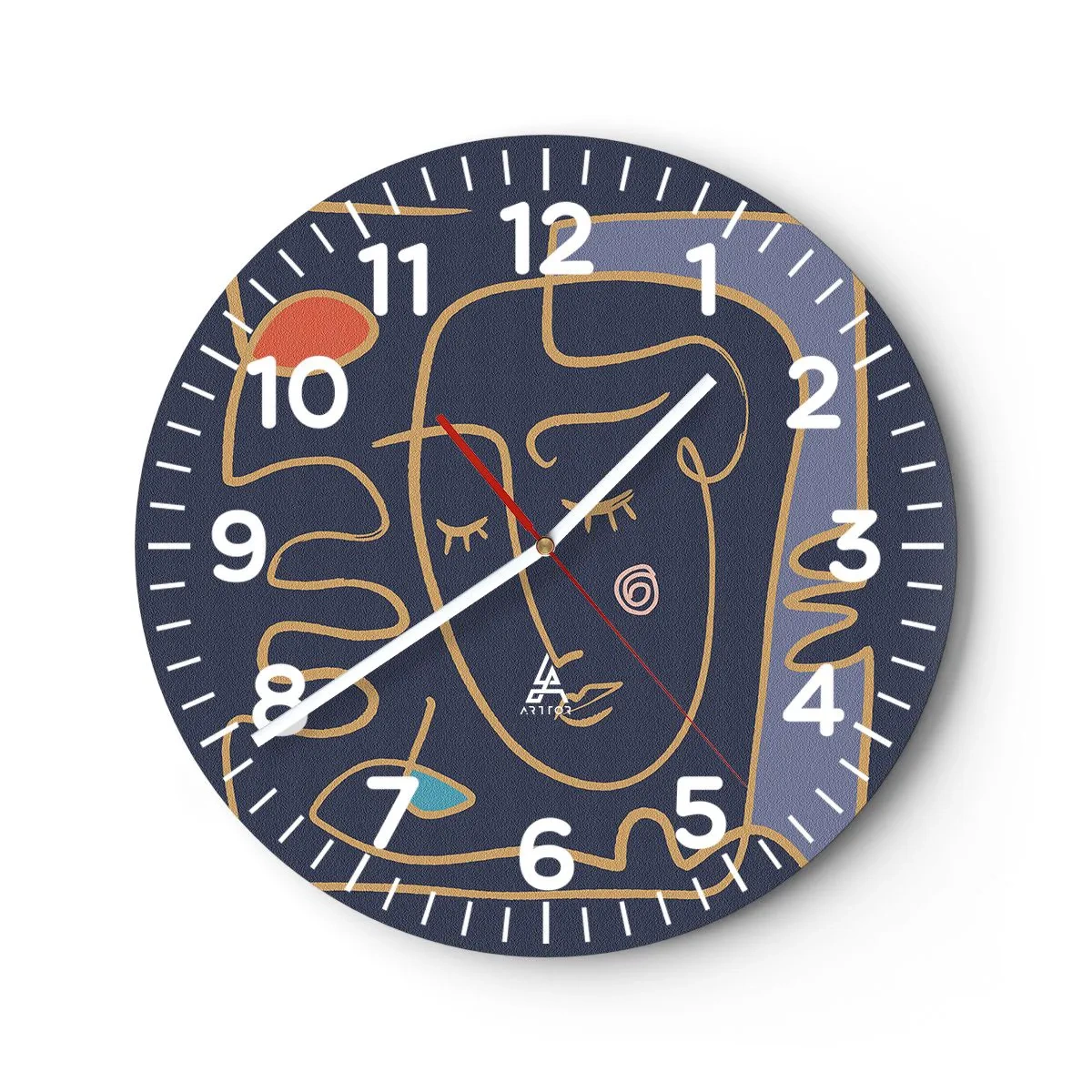 Horloge murale - Pendule murale - En réflexion - 40x40 cm