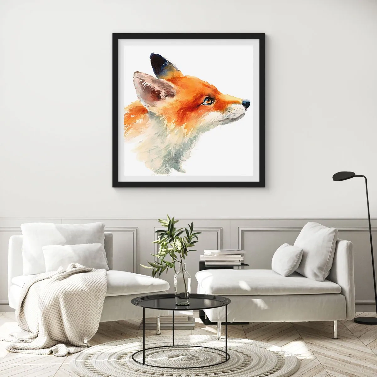 Affiche dans un cadre noir - Poster - Vous ne pouvez jamais être trop prudent - 60x60 cm