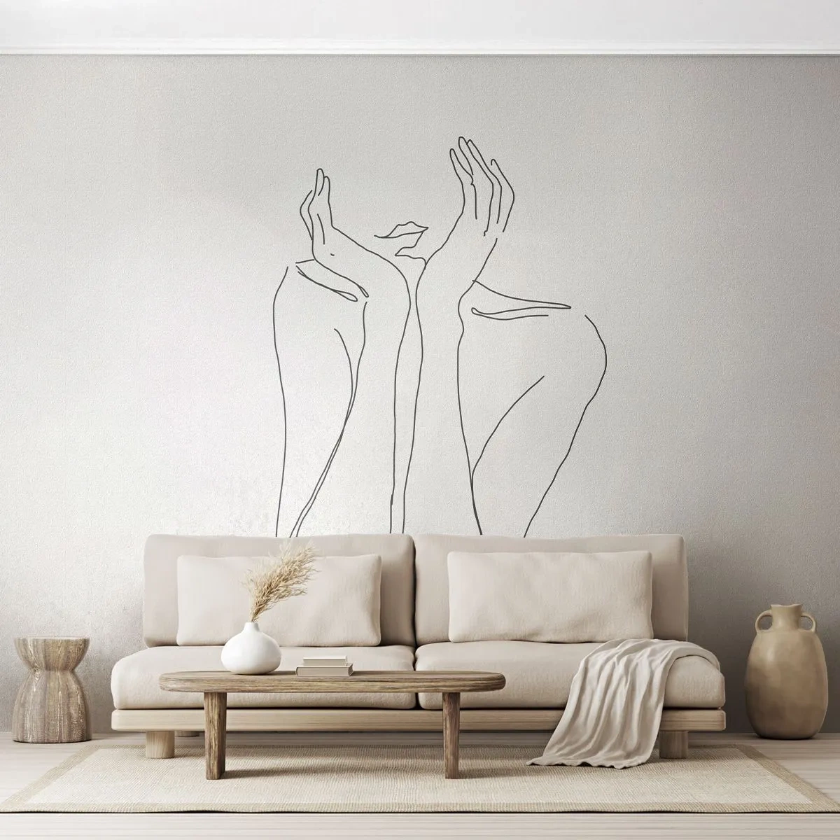 Papier Peint Autocollant Deluxe Sticker - De quoi rêvent les femmes - Femme, Graphique, Morceau - 300x210 cm