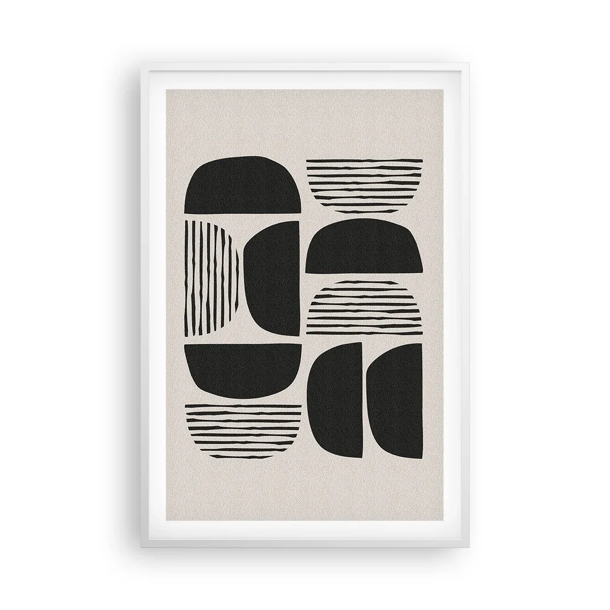 Affiche dans un cadre blanc - Poster - Offres sans enthousiasme - 61x91 cm