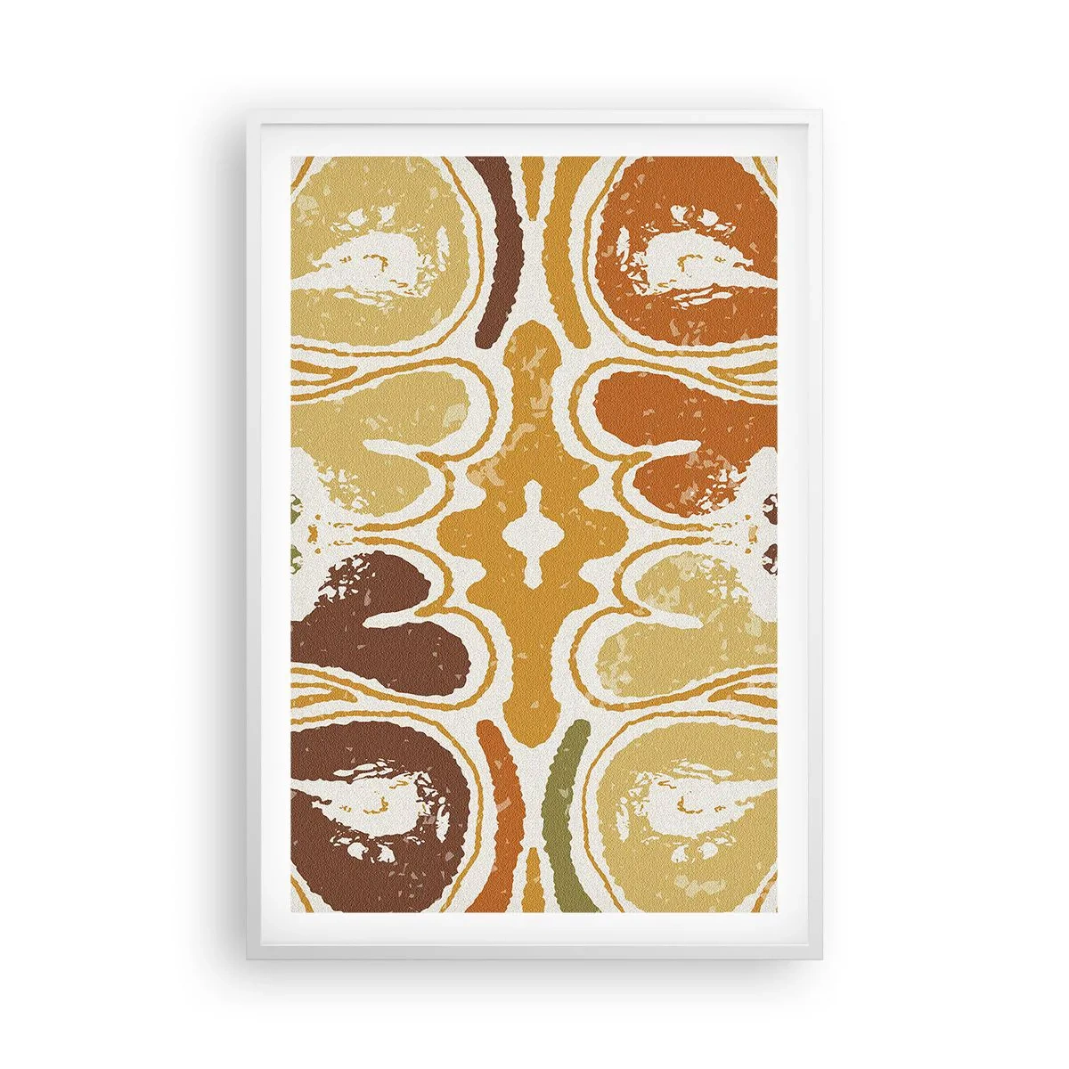 Affiche dans un cadre blanc - Poster - Abstraction sentimentale - 61x91 cm