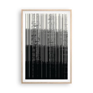 Affiche dans un chêne clair - Poster - Ondes et vibrations - 61x91 cm