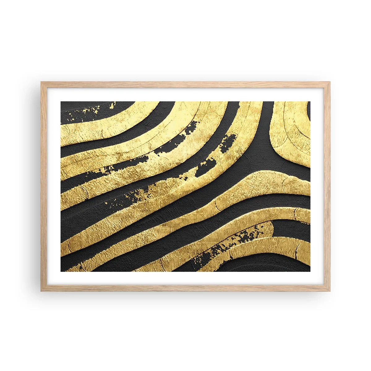 Affiche dans un chêne clair - Poster - Tout coule - 70x50 cm