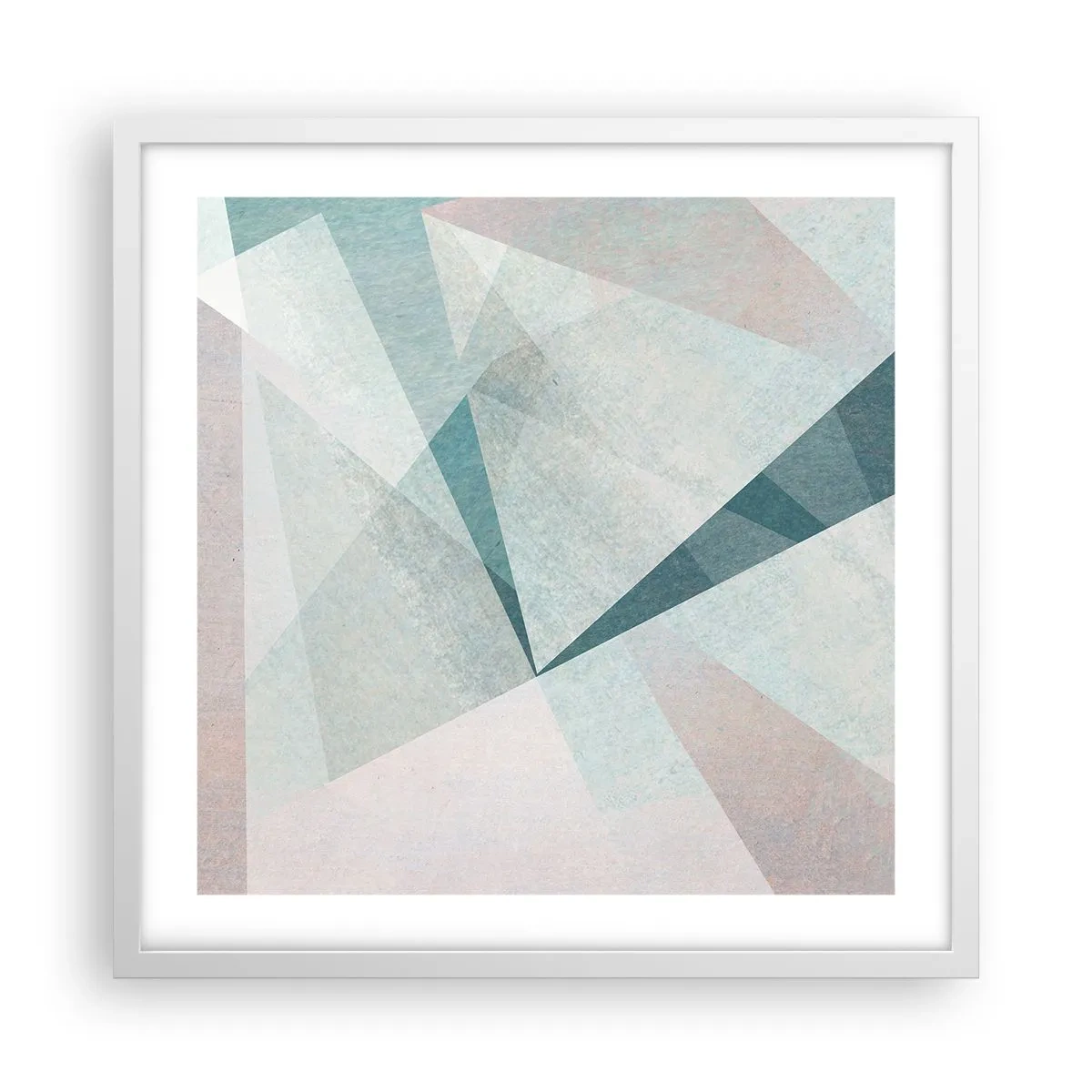 Affiche dans un cadre blanc - Poster - Calme bien que dynamique - 50x50 cm
