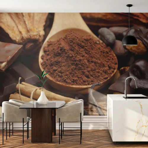 Papier Peint Photo Premium Sand - La meilleure pour les chagrins - La gastronomie, Chocolat, Café - 200x140 cm