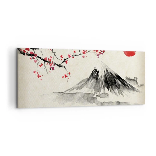 Impression sur toile - Image sur toile - Tomber amoureux du Japon - 100x40 cm