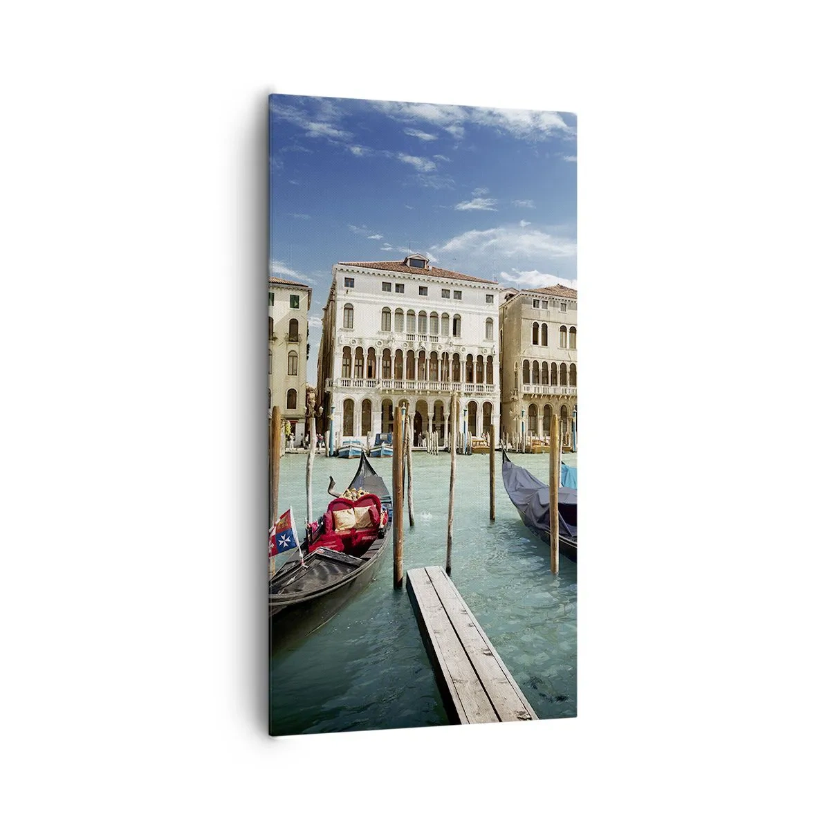 Impression sur toile - Image sur toile - Palace bleu ciel - 65x120 cm