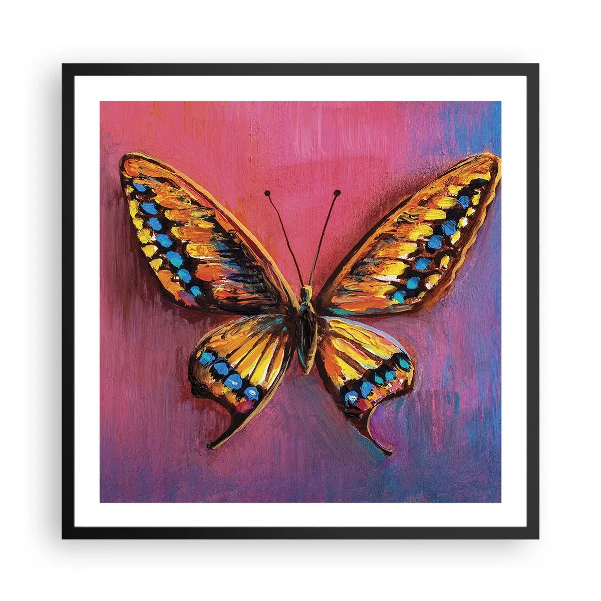 Affiche dans un cadre noir - Poster - Un joyau de la nature - 60x60 cm