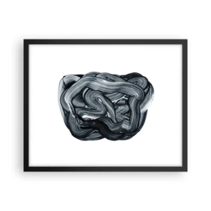 Affiche dans un cadre noir - Poster - Ce n'est pas si simple - 50x40 cm