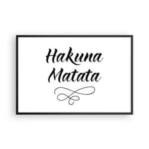 Affiche dans un cadre noir - Poster - Le meilleur conseil - 91x61 cm