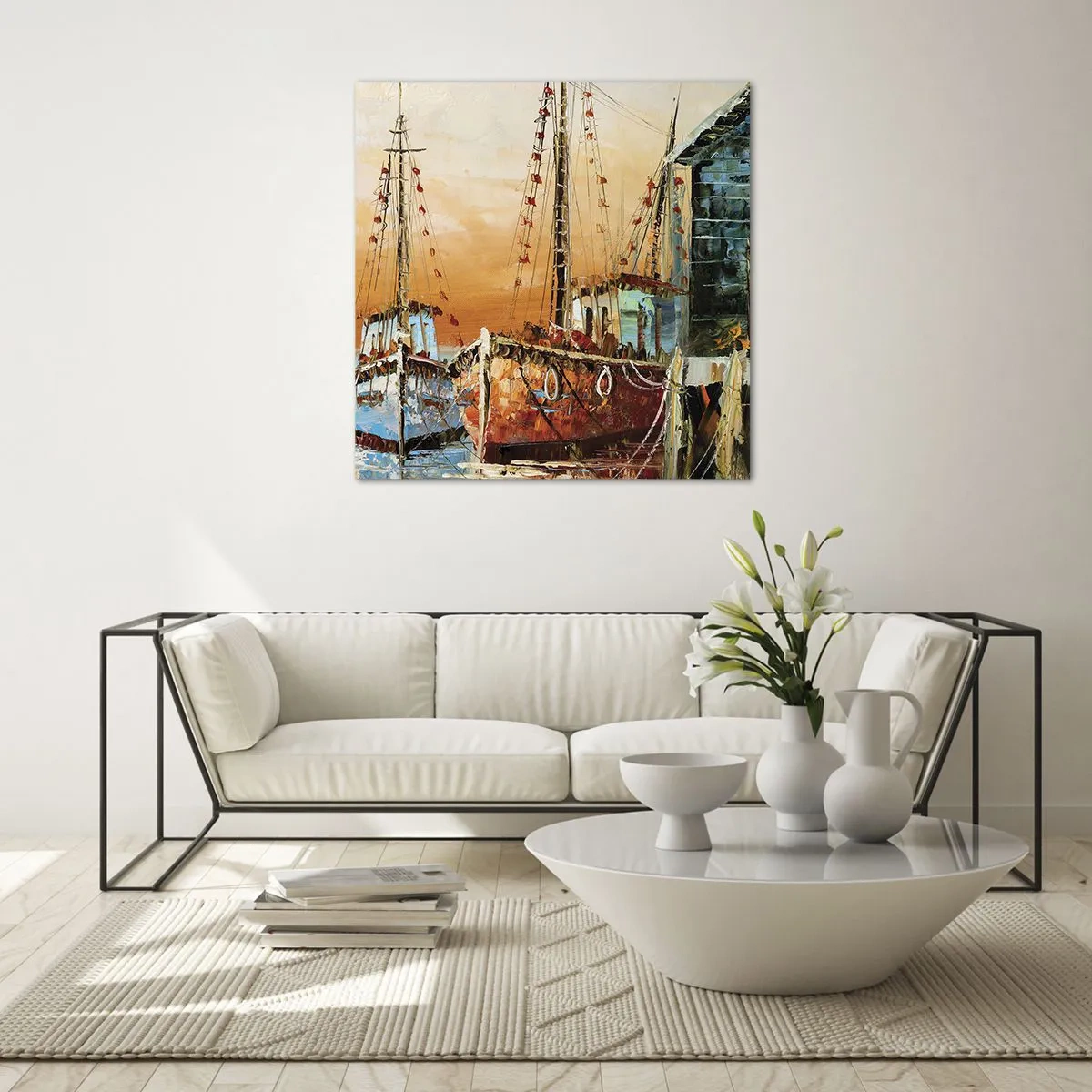 Impression sur verre - Image sur verre - Retour tranquille - 30x30 cm