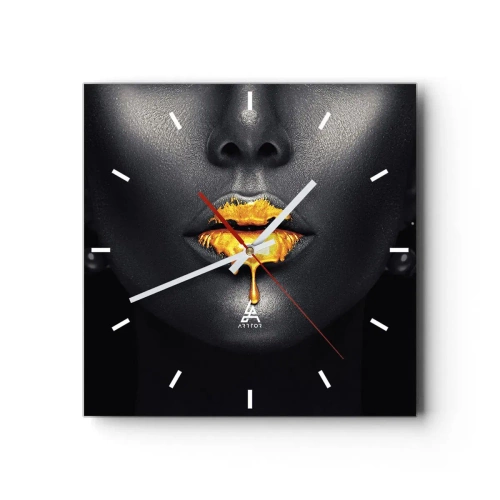 Horloge murale - Pendule murale - Bouche d'or - 40x40 cm
