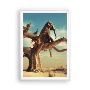 Affiche dans un cadre blanc - Poster - Nouveau point de vue - 70x100 cm