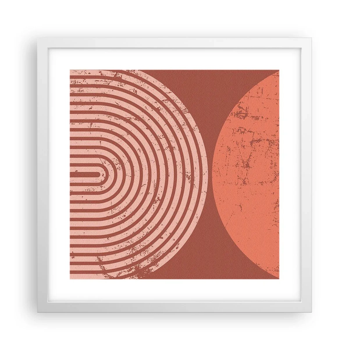 Affiche dans un cadre blanc - Poster - Une relation proche - 40x40 cm