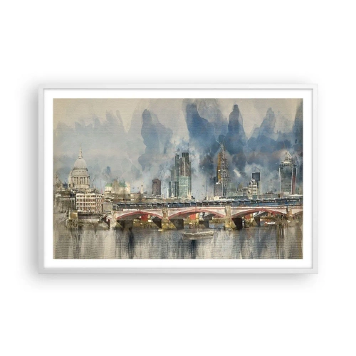 Affiche dans un cadre blanc - Poster - Londres dans toute sa splendeur - 91x61 cm