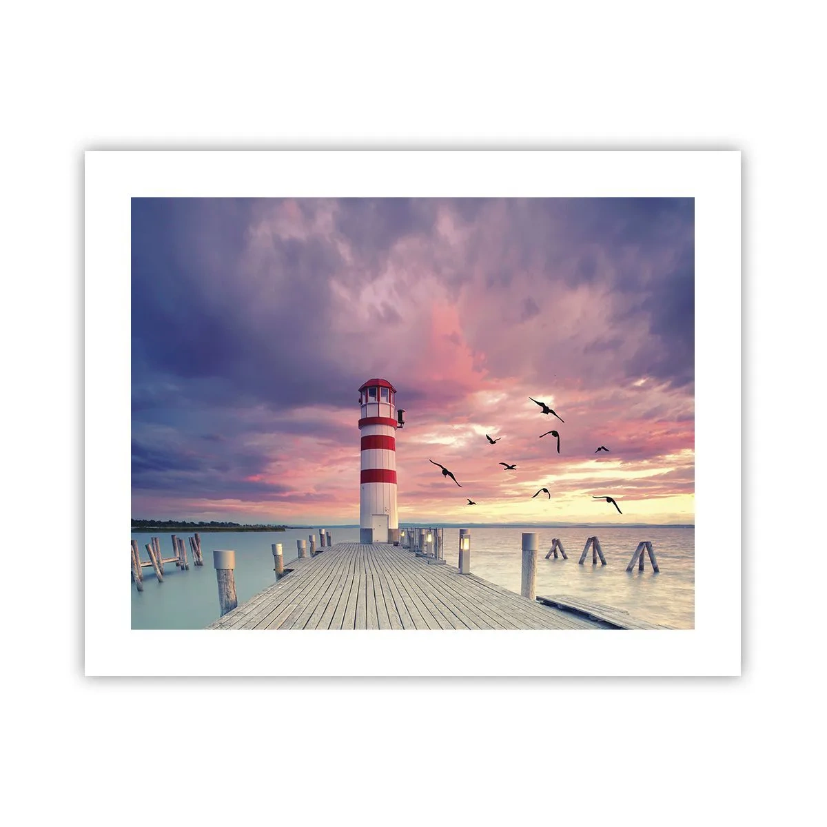 Affiche - Poster - C'est l'heure d'aller au port - 50x40 cm