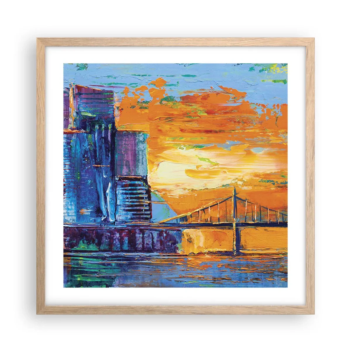 Affiche dans un chêne clair - Poster - Culture et nature - 50x50 cm