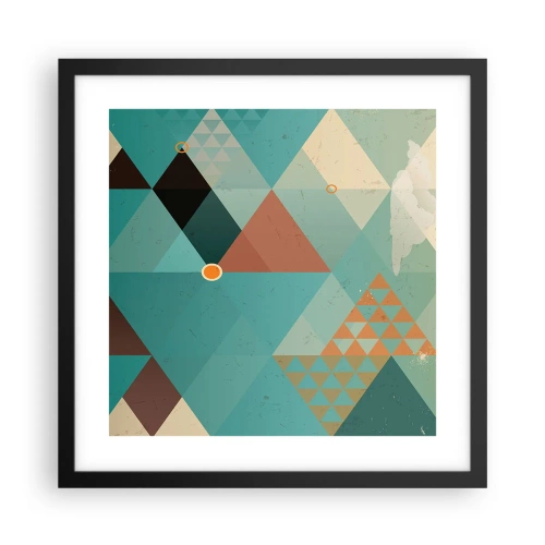 Affiche dans un cadre noir - Poster - Unité de la multiplicité, multiplicité de l'unité - 40x40 cm