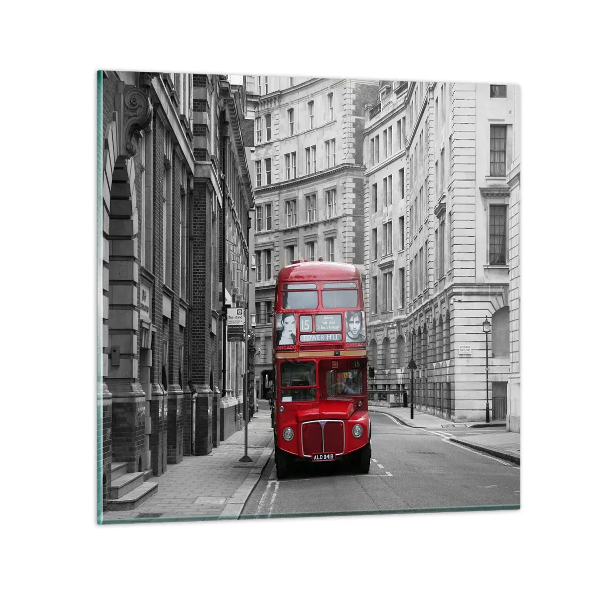 Impression sur verre - Image sur verre - La vie de tous les jours ne doit pas être grise - 50x50 cm