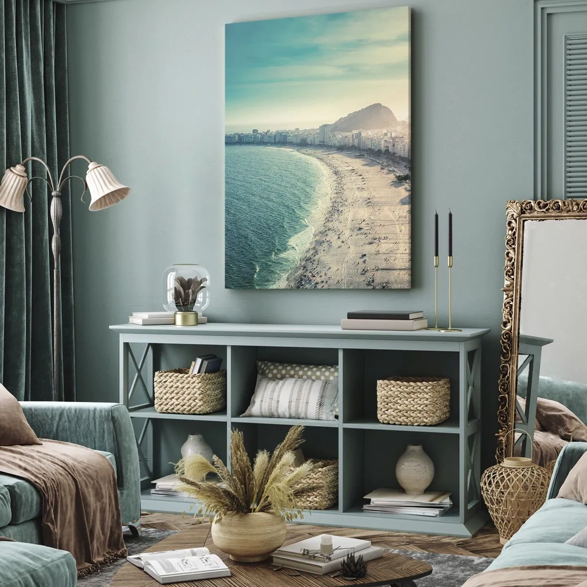 Impression sur toile - Image sur toile - Vacances éternelles à Rio - 45x80 cm