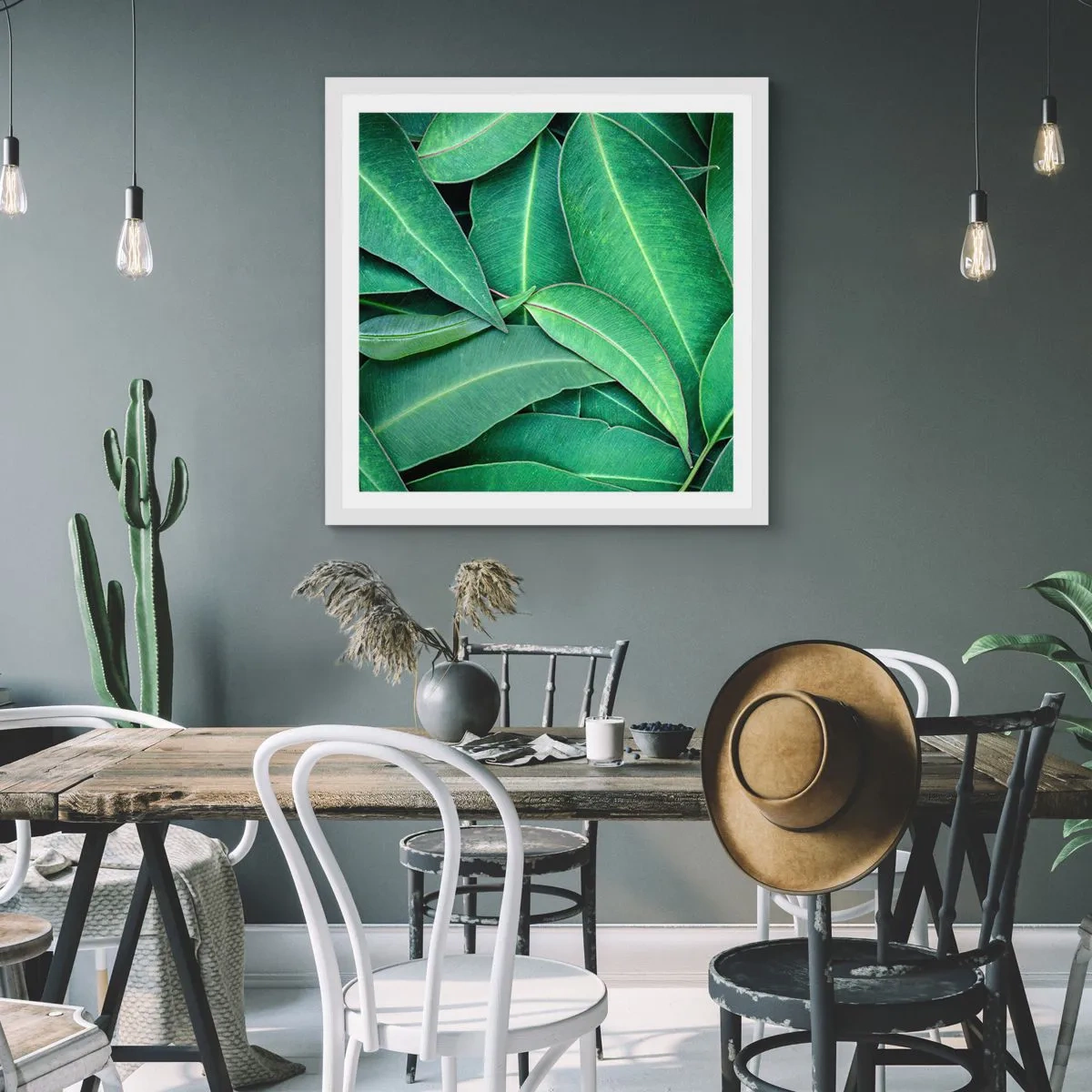 Affiche dans un cadre blanc - Poster - Juteux et frais - 60x60 cm