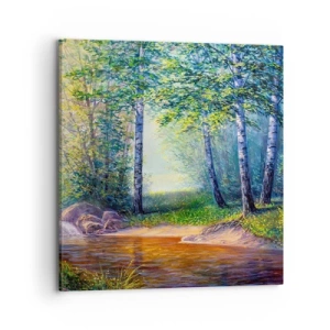 Impression sur toile - Image sur toile - Paysage idyllique - 70x70 cm