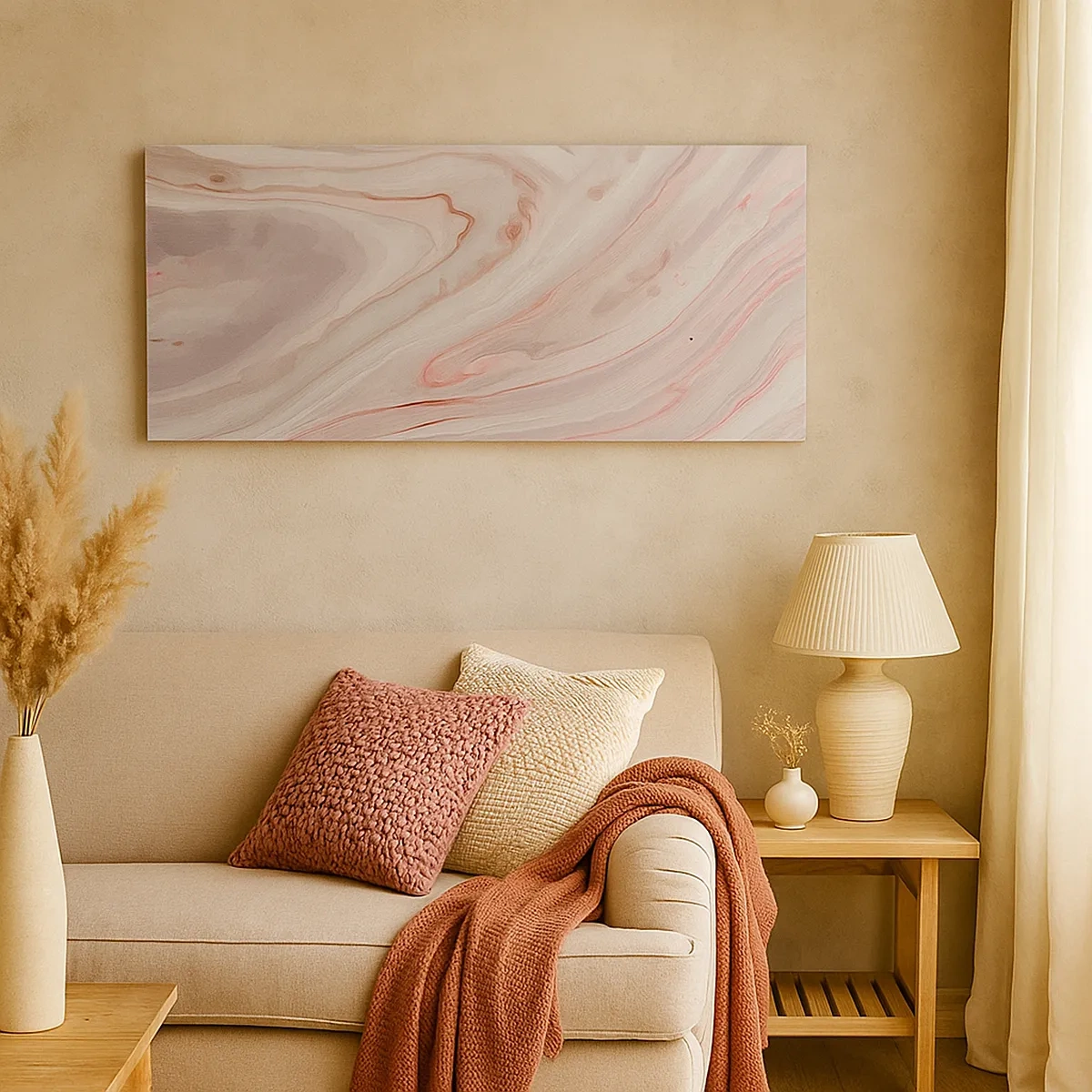 Impression sur toile - Image sur toile - Rose liquide - 30x30 cm