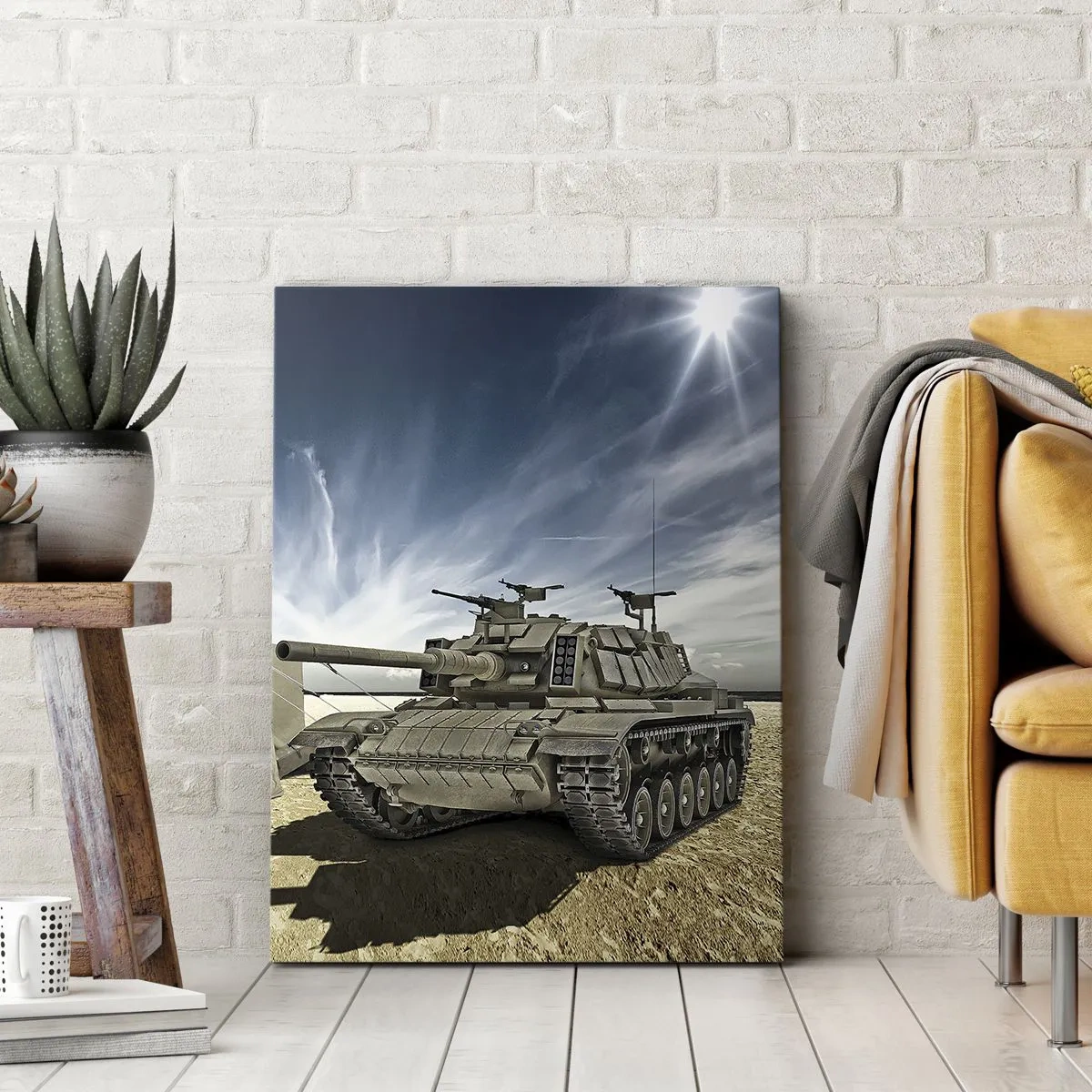 Impression sur toile - Image sur toile - Un rêve militaire - 65x120 cm