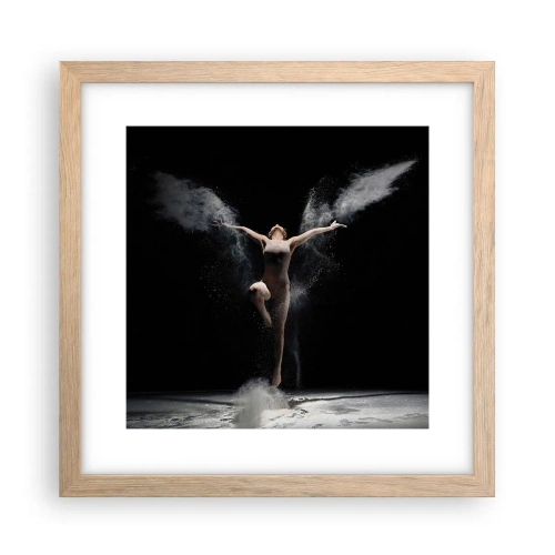 Affiche dans un chêne clair - Poster - Les elfes existent - 30x30 cm