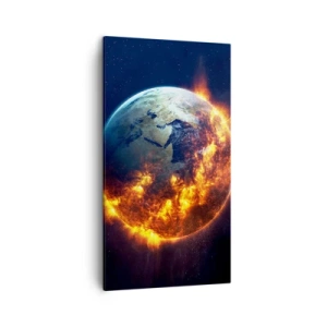 Impression sur toile - Image sur toile - La flamme de l'apocalypse - 45x80 cm
