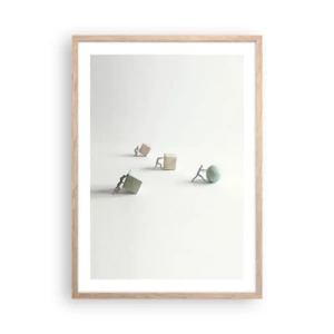 Affiche dans un chêne clair - Poster - Rien que la vie - 50x70 cm