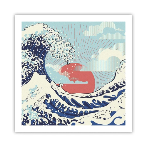 Affiche - Poster - D'une inspiration japonnaise - 60x60 cm